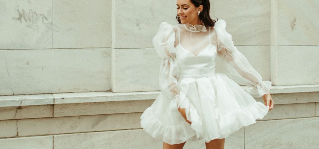 White mini bride dresses new arrivals